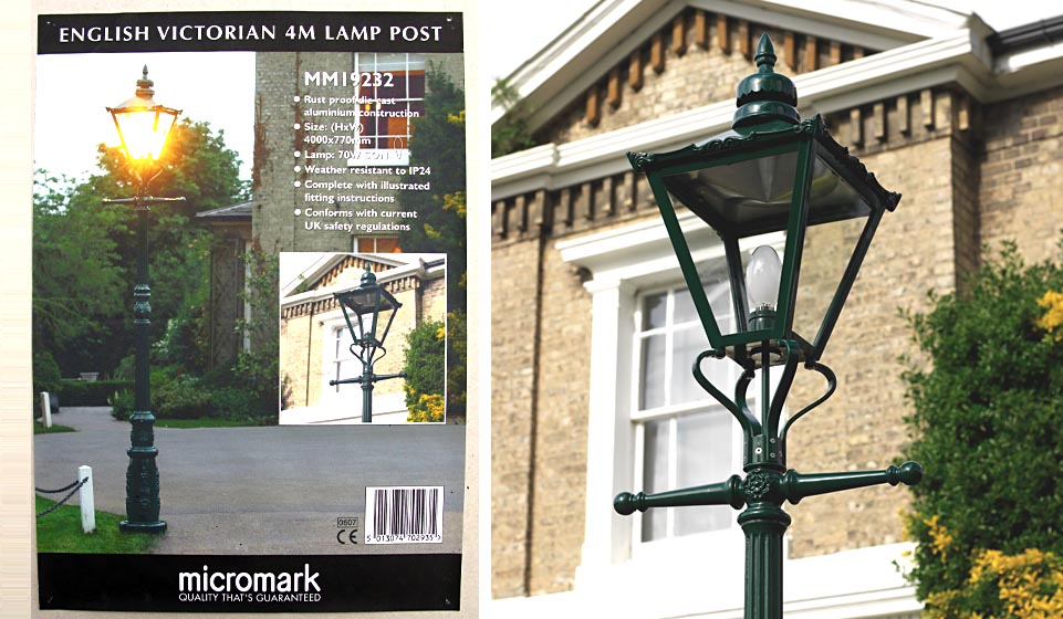 This reproduction Victorian lamp was designed, and produced from my own casting patterns.