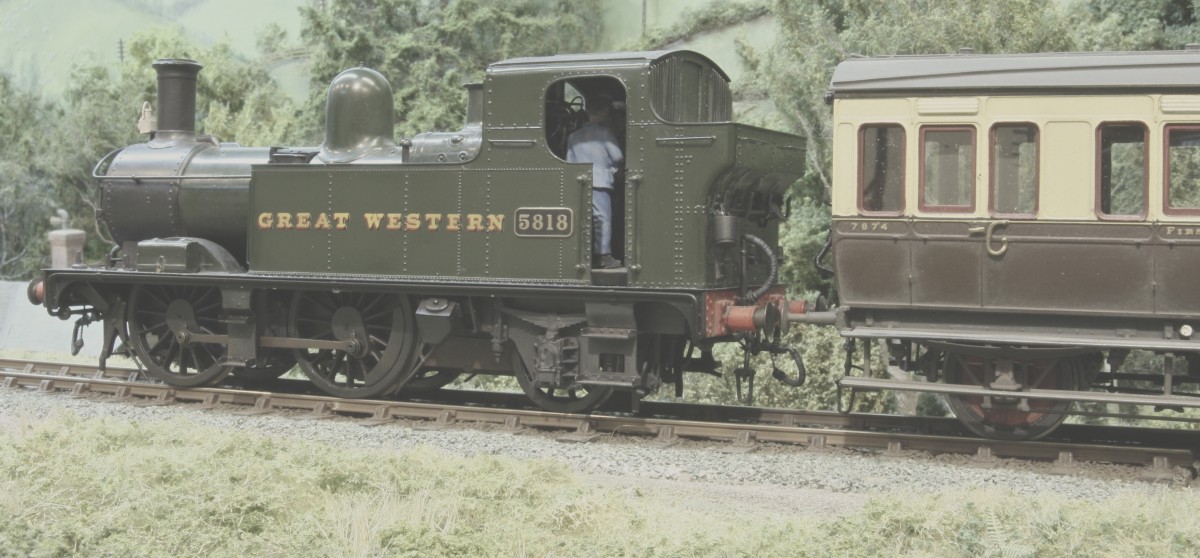 No 5818 was permanently on hand to run the daily branch line duties up and down the Golden Valley line until its eventual closure. The Collett 0-4-2T was built in August 1933 and arrived for work at Pontypool Road few months later. It soon became the favourite of the resident driver Charlie Smith who had a habit of taking photos of the day to day activity up and down the line with his black & white camera