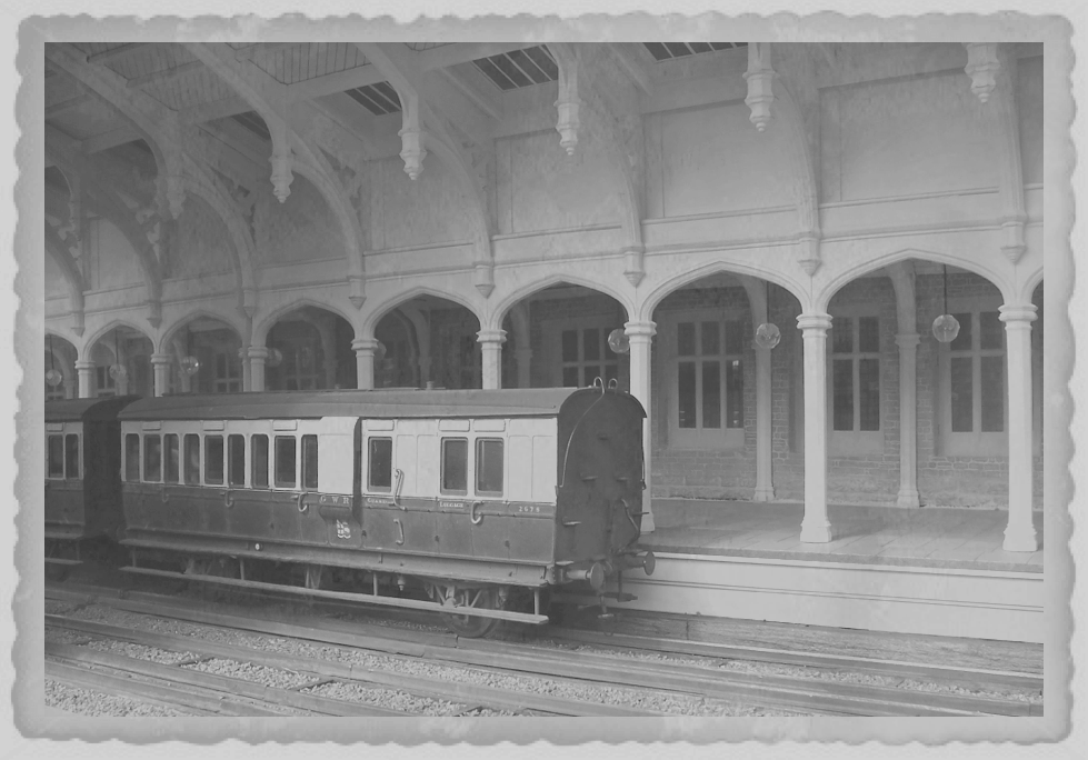 Temple meads carriages, with serrated border.