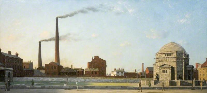 Newton, Algernon Cecil; Birmingham with the Hall of Memory; Birmingham Museums Trust; http://www.artuk.org/artworks/birmingham-with-the-hall-of-memory-33984